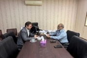 برگزاری نشست مدیر  مرکز آموزشی درمانی چشم پزشکی پوستچی با رییس  اوقاف ناحیه 5 استان